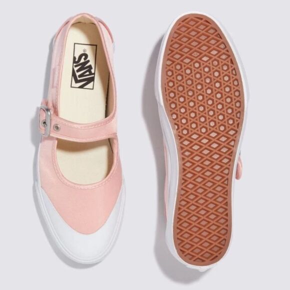 VANS off the wall Mary Jane pink white shoes sneakers women’s 7 new - Picture 8 of 8